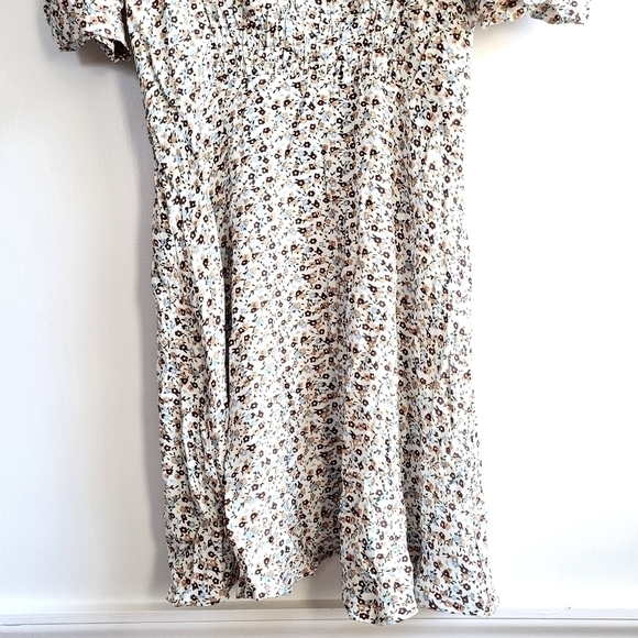 Faithfull The Brand Sidonie Aurelia Floral Off White Chestnut Mini Dress NWT 4 - Picture 11 of 17